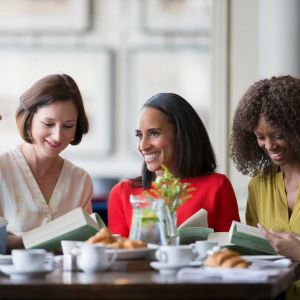 Care aide helping senior